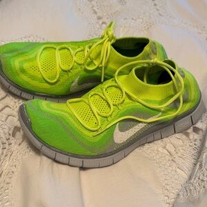 Nike Green and Yellow Athletic Shoes